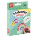 APLI Kids 20566 Диамантени стикери Дъга, 3 бр. творчески комплект