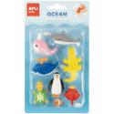 APLI Kids 20590 Комплект 7 пъзел- гумички Океан